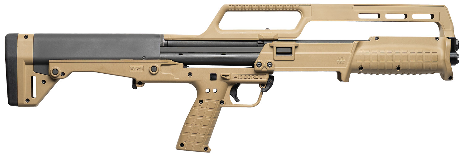 Kel-Tec KSG410TAN KSG410 410 Bore Pump 3" 10+1 18.50" Tan Synthetic Stock 3 Kel-Tec KSG410TAN KSG410 410 Bore Pump 3" 10+1 18.50" Tan Synthetic Stock