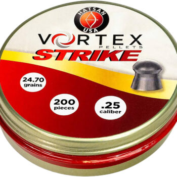 Hatsan USA HA90642 Vortex Strike Pellets 25Cal Lead Domed 200 Pellets