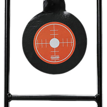 Champion Targets 40875 Gong Spinner Target 3" Top Target/4.7" Bottom Target Black/Orange Steel Bullseye Standing
