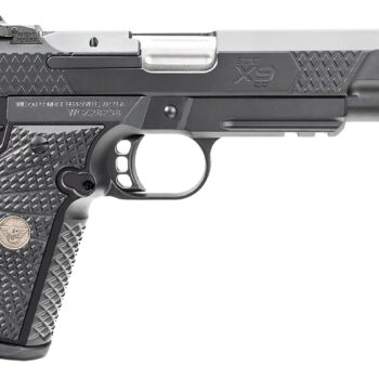 Wilson Combat 2EDCXLPR9 EDC X9 2.0 Compact Frame 9mm Luger 15+1 5" Steel Barrel, Black Armor-Tuff Serrated Stainless Steel Slide, Aluminum Frame w/Picatinny Rail, Black G10 Starburst Grip
