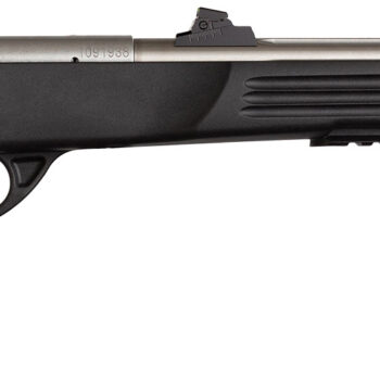 Crickett KSA796 Hunter Adult 22 WMR 1rd 9" Threaded Single Shot Stainless Barrel, Black Synthetic Grips