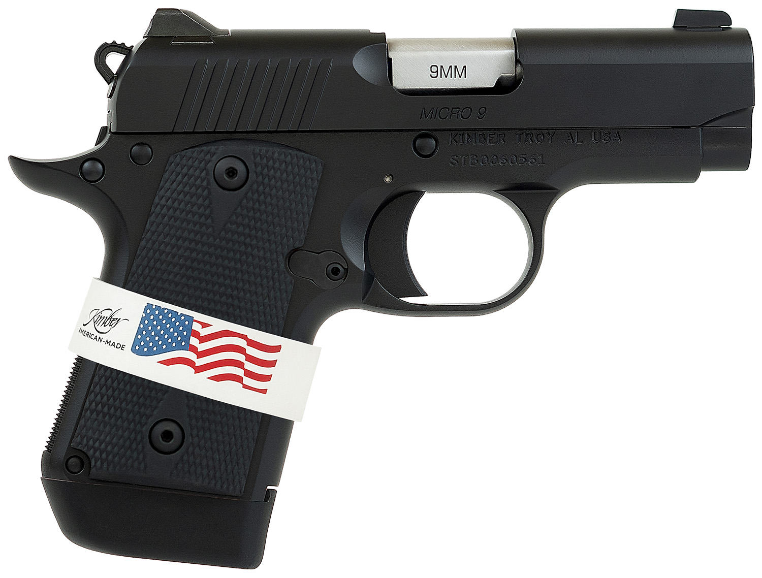 Kimber Mfg, Inc 3300244 Micro 9 Liberty Micro Frame 9mm Luger 7+1 3.15" Stainless Ramped Barrel, KimPro II Black Serrated Stainless Steel Slide, Kimpro II Black Aluminum Frame w/Beavertail 3 Kimber Mfg, Inc 3300244 Micro 9 Liberty Micro Frame 9mm Luger 7+1 3.15" Stainless Ramped Barrel, KimPro II Black Serrated Stainless Steel Slide, Kimpro II Black Aluminum Frame w/Beavertail