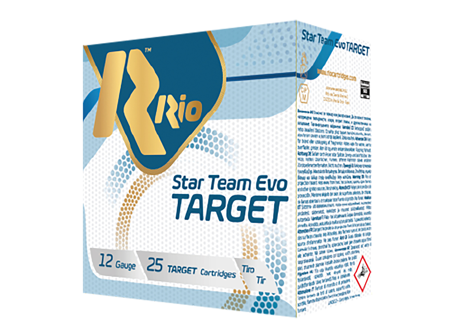 Rio Ammunition STT24LT75 Star Team EVO Target 12Gauge 2.75" 7/8oz 7.5Shot 25 Per Box/10 Case 3 Rio Ammunition STT24LT75 Star Team EVO Target 12Gauge 2.75" 7/8oz 7.5Shot 25 Per Box/10 Case