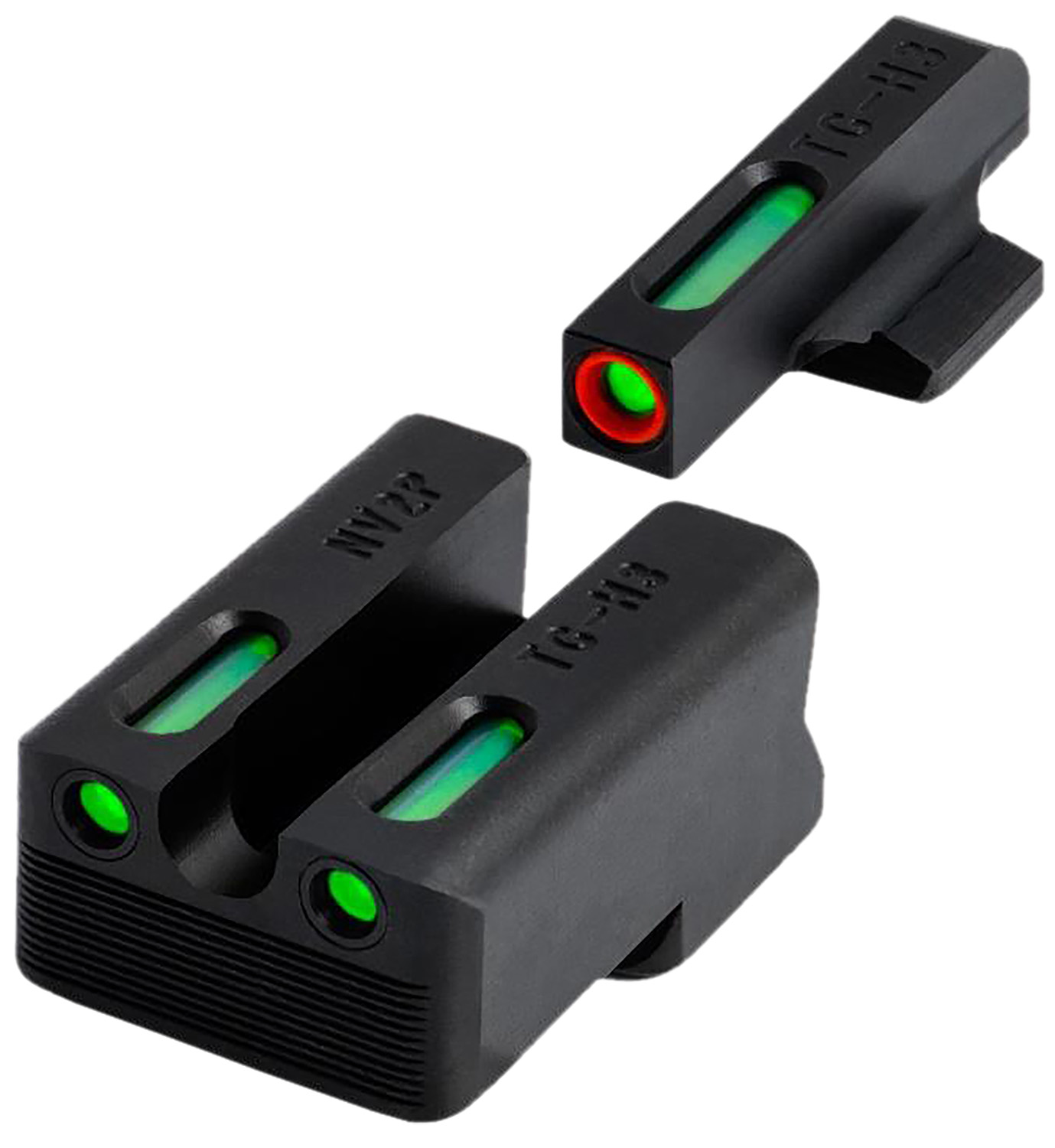 TruGlo TGTG13NV2PC TFX Pro Green Tritium & Fiber Optic Orange Outline Front Sight Green Tritium & Fiber Optic Rear Sight 3 TruGlo TGTG13NV2PC TFX Pro Green Tritium & Fiber Optic Orange Outline Front Sight Green Tritium & Fiber Optic Rear Sight
