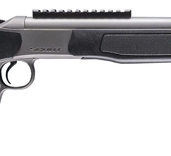 CVA CR4439S Scout Takedown 35 Whelen 1rd 22" Stainless Fluted Threaded Barrel, Stainless Steel Receiver w/Picatinny Rail, Adj Comb & LOP Black Synthetic Stock