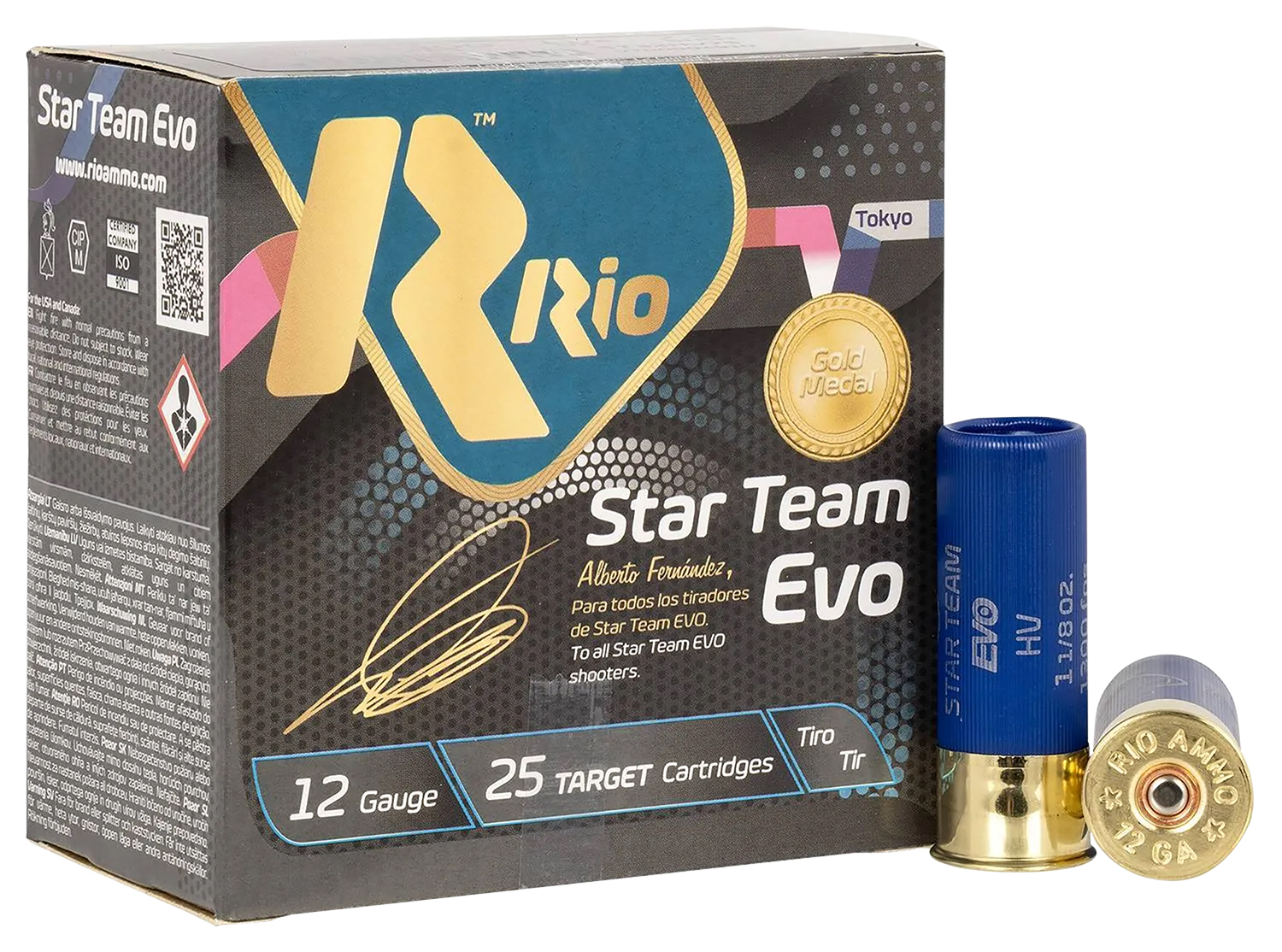 Rio Ammunition ST3275 Star Team EVO 12Gauge 2.75" 1 1/8oz 7.5Shot 25 Per Box/10 Case 3 Rio Ammunition ST3275 Star Team EVO 12Gauge 2.75" 1 1/8oz 7.5Shot 25 Per Box/10 Case