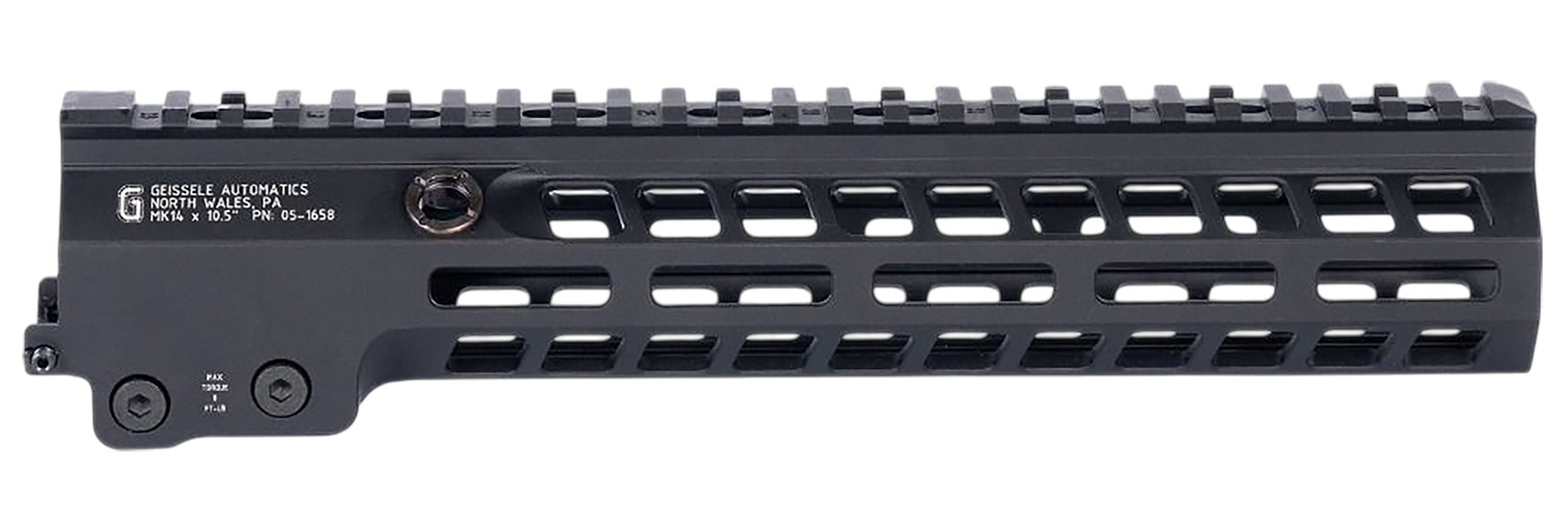Geissele Automatics 051658B Super Modular Rail MK14 Black Aluminum 10.50" Long 3 Geissele Automatics 051658B Super Modular Rail MK14 Black Aluminum 10.50" Long