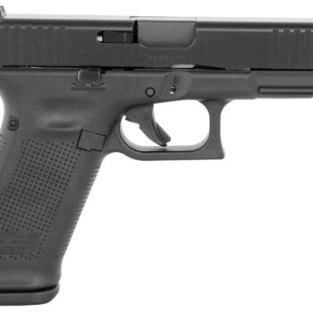Glock PV1750203 G17 V Standard Frame 9mm Luger 17+1 4.49" Black GMB Barrel, Black nDLC Steel Serrated Slide  Black Polymer Frame w/Accessory Rail, Textured Polymer Grip,  Ambidextrous