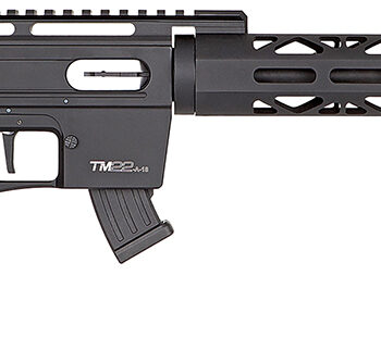 Derya Firearms TM22.METAL.20 TM22 Metal 22 LR 10+1 20" Black Threaded Barrel, Black Anodized Aluminum Receiver w/Picatinny Rail Receiver, Black Fixed Aluminum Stock, Black Polymer Grip