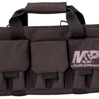 M&P Accessories 110028 Pro Tac Handgun Case Black Nylon Holds Handgun