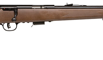 Savage Arms 90700 93 G Full Size 22 WMR 5+1 21" Matte Black Sporter Barrel, Matte Black Drilled & Tapped Carbon Steel Receiver, Satin Hardwood Fixed Stock, Right Hand