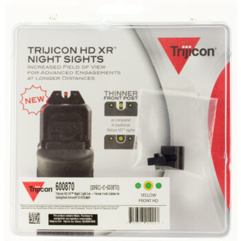 Trijicon 600870 HD XR Night Sights  Green/Tritium Yellow Outline Front Sight-Green Tritium Black Outline Rear Sight Springfield Armory XD/XD-M/XD Mod.2