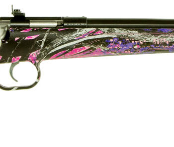 Crickett KSA2160 Youth  22 LR 1rd 16.12" Barrel & Receiver, Fixed Front/Adjustable Rear Peep Sight, Hydro Dipped Muddy Girl Synthetic Stock w/11.5" LOP, Rebounding Firing Pin Safety