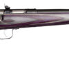 Crickett KSA2227 Youth 22 LR 1rd 16.12" Blued Barrel & Receiver, Fixed Front/Adjustable Rear Sights, Purple Laminate Stock w/11.5" LOP, Rebounding Firing Pin Safety 2 25680