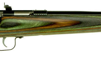 Crickett KSA2252 Youth  22 LR 1rd 16.12" Blued Barrel & Receiver, Fixed Front/Adjustable Rear Peep Sights, Camo Laminate Stock w/11.5" LOP, Rebounding Firing Pin Safety