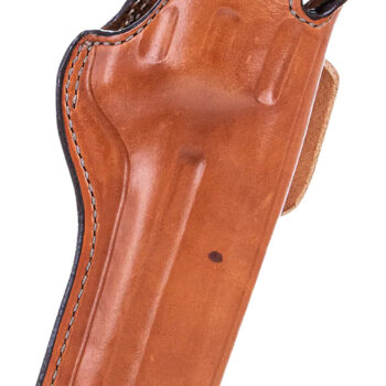 Bianchi 10309 5BHL Thumbsnap  OWB Size 08 Tan Leather Belt Loop Fits S&W N Frame/Colt Anaconda 4" Barrel Right Hand
