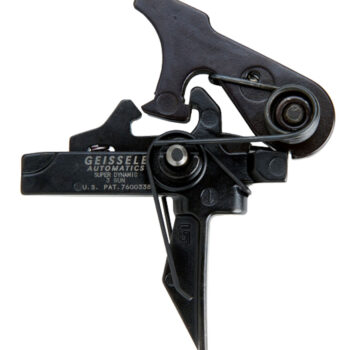 Geissele Automatics 05166 SD 3 Gun Flat Trigger with 4.50-5.50 lbs Draw Weight & Black Oxide Finish for AR-15/AR-10