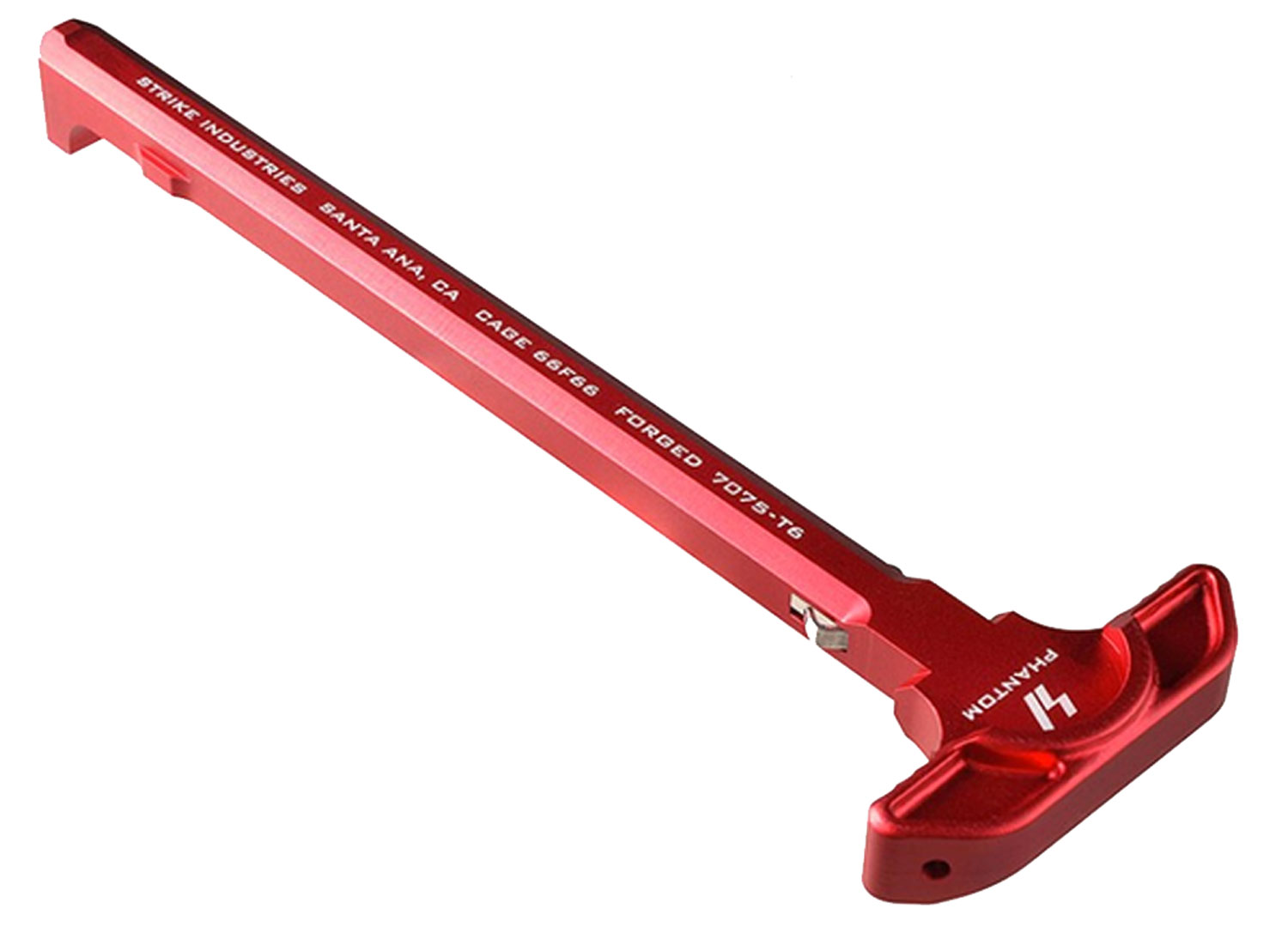 Strike ARSLCHRED Latchless Charging Handle AR-15 Red Anodized Aluminum 3 Strike ARSLCHRED Latchless Charging Handle AR-15 Red Anodized Aluminum