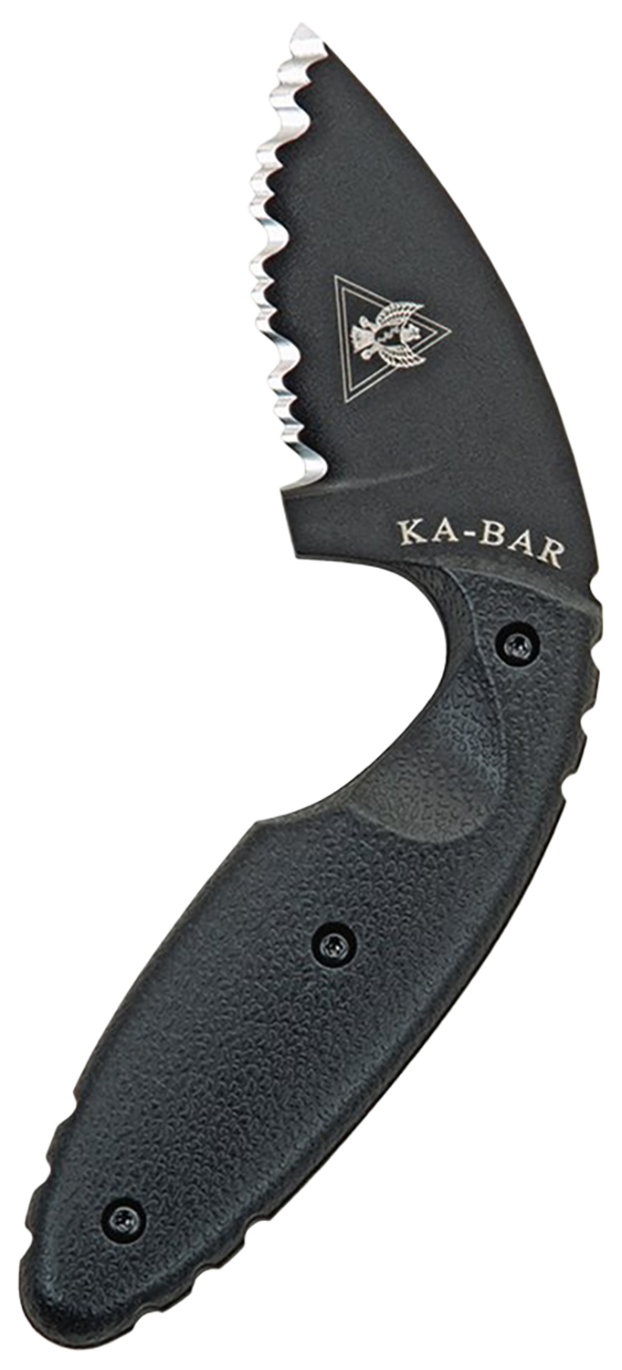 Ka-Bar 1481 TDI Law Enforcement 2.31" Fixed Drop Point Serrated Black AUS-8A SS Blade, Black Zytel Handle, Includes Belt Clip 3 Ka-Bar 1481 TDI Law Enforcement 2.31" Fixed Drop Point Serrated Black AUS-8A SS Blade, Black Zytel Handle, Includes Belt Clip