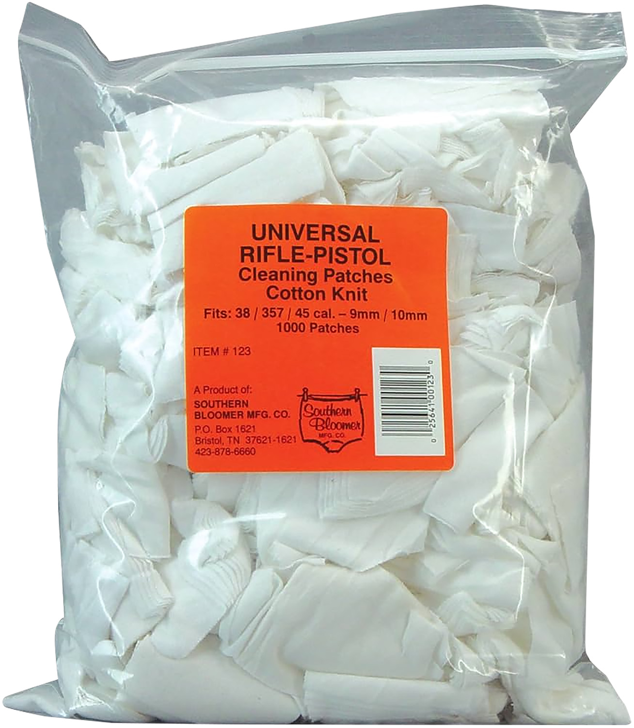 Southern Bloomer 123 Cleaning Patches Multi-Caliber Cotton 1000 Per Bag 3 Southern Bloomer 123 Cleaning Patches Multi-Caliber Cotton 1000 Per Bag