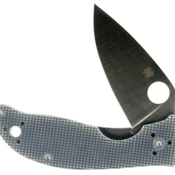 Spyderco C220GPGY Polestar  3.30" Folding Drop Point Plain CTS BD1 SS Blade Gray G10 Handle Includes Pocket Clip