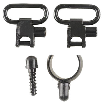 Uncle Mike's 15912 Magnum Band Swivel Set Quick Detach 115 SG-1 Blued 1" Loop for 12 Gauge Single/ Over Under Barrel Shotgun