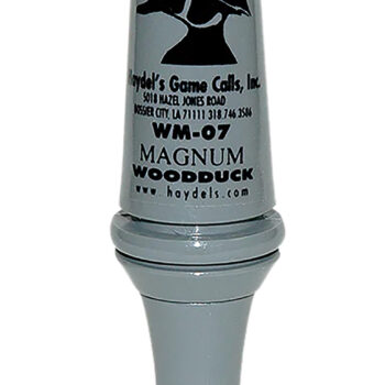 Haydel's Game Calls WM07 Magnum  Open Call Single Reed Wood Duck Sounds Attracts Ducks Gray Acrylic