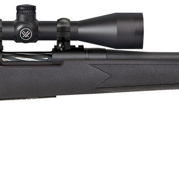 Mossberg 28001 Patriot  6.5 Creedmoor Caliber with 5+1 Capacity, 22" Fluted Barrel, Matte Blued Metal Finish & Black Synthetic Stock Right Hand (Full Size) Includes Vortex Crossfire II 3-9x40mm Scope