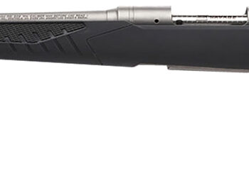 Savage Arms 57056 110 Storm Full Size 270 Win 4+1 22" Matte Button-Rifled Barrel, Matte Drilled & Tapped Stainless Steel Receiver, AccuStock Matte Gray Synthetic Stock, Left Hand