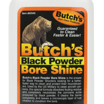 Butchs 02949 Black Powder Bore Shine 8 oz Squeeze Bottle