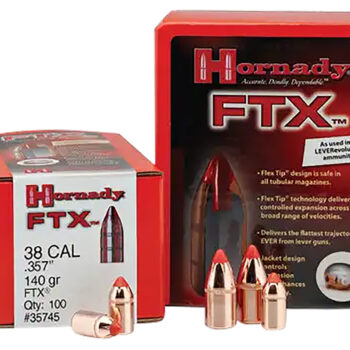 Hornady 45201 FTX  45 Cal .452 250 gr Flex Tip eXpanding 50 Per Box/ 25 Case