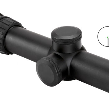Trijicon 200057 AccuPoint  Black Hardcoat Anodized 1-4x 24mm 30mm Tube Illuminated Green Triangle Post Reticle