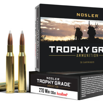 Nosler 60025 Trophy Grade  270Win 130gr Nosler AccuBond 20 Per Box/10 Case