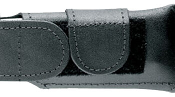 Safariland 123832 Horizontal Mag Pouch  Single Leather Hook & Loop Compatible With Glock 17/19/22/23/34/35