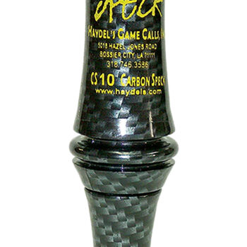 Haydel's Game Calls CS10 Carbon Speck  Open Call Single Reed Specklebelly Sounds Attracts Geese Black Carbon