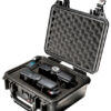 Pelican 1200000110 Protector Case Black Polypropylene Holds Handgun 1 69319