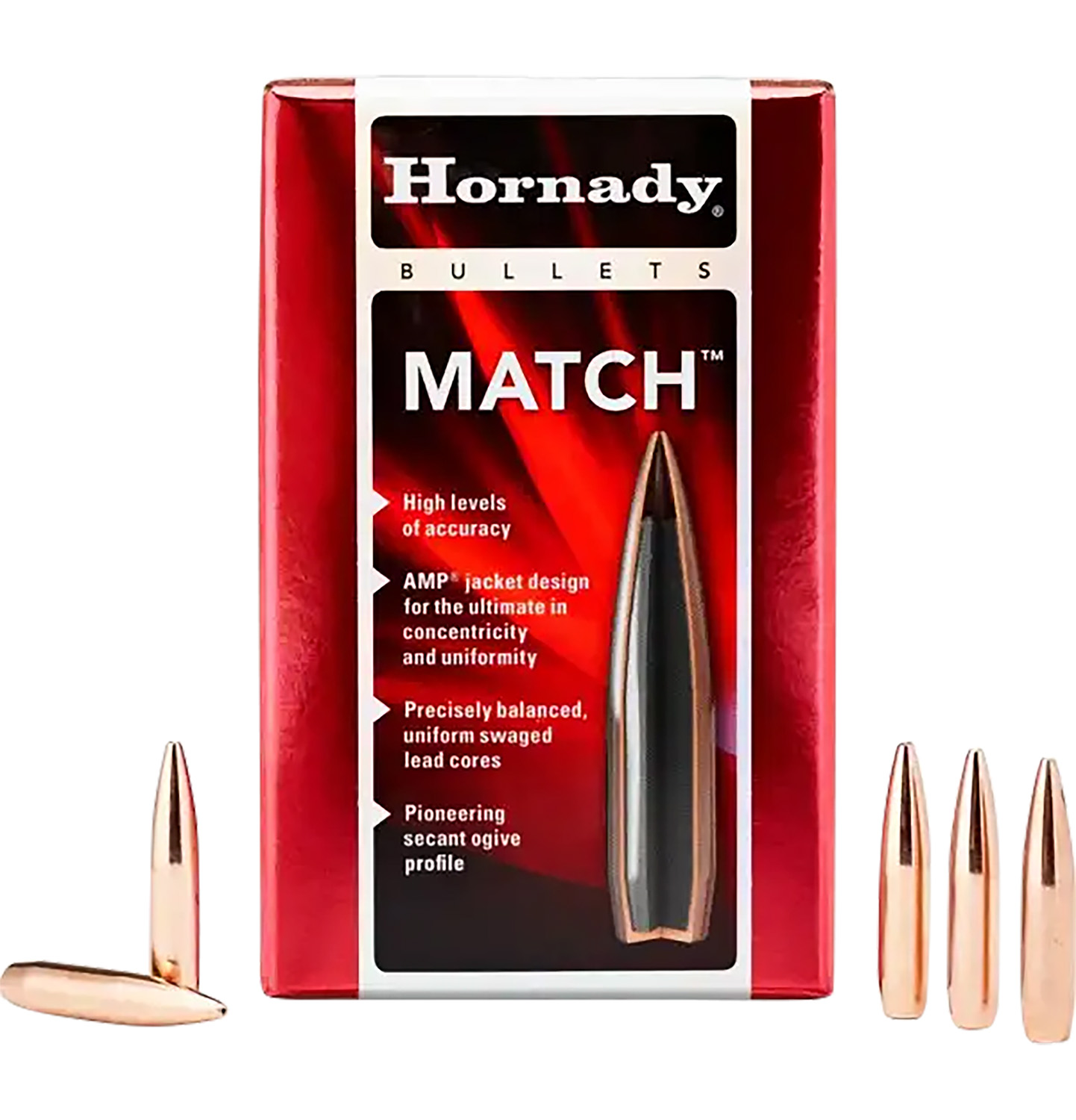 Hornady 30733 Match 30 Cal .308 208 gr Hollow Point Boat Tail Match 100 Per Box/ 15 Case 3 Hornady 30733 Match 30 Cal .308 208 gr Hollow Point Boat Tail Match 100 Per Box/ 15 Case