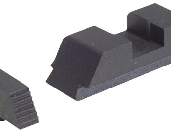 AmeriGlo GT504 Range Series Sight Set for Glock  Black Serrated Front-Black Rear