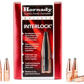 Hornady 3060 InterLock  30 Cal .308 170 gr Flat Point 100 Per Box/ 15 Case