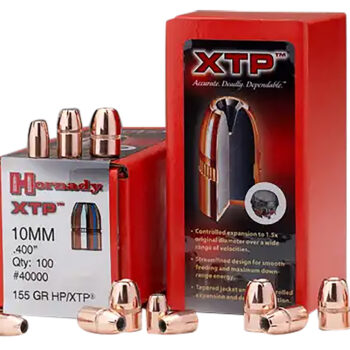 Hornady 40040 XTP  10mm Auto .400 180 gr Hollow Point 100 Per Box/ 15 Case
