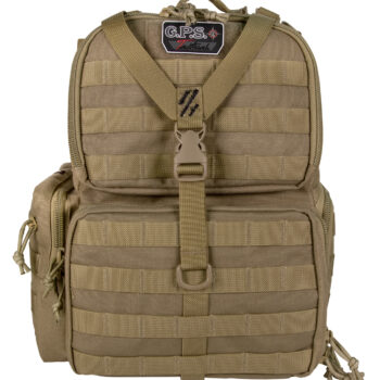 GPS Bags T1612BPT Tactical Range  Tan 1000D Nylon Teflon Coating 3 Handguns