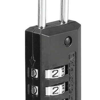 Master Lock 646D Combination Lock  Open With Combination Black Steel