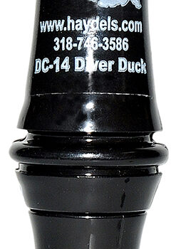 Haydel's Game Calls DC14 Diver Duck  Open Call Attracts Ducks Black Acrylic