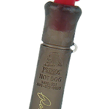 Primos PS351 Randy Anderson Hot Dog Open Call Birds/Cottontails/Deer/Fawns/Jack Rabbits/Pups Sounds Attracts Coyotes Brown