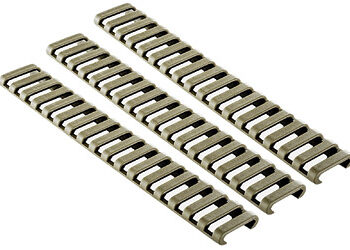 ERGO 18-SLOT LDDR RAIL COVERS 3PK DE