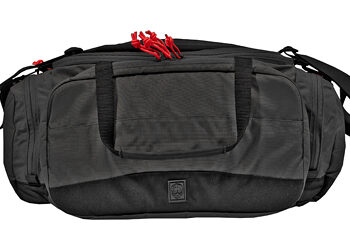 GGG RANGE BAG BLACK W/RED ZIPPER PUL