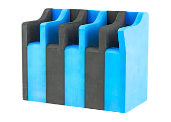 Alternative view of GPS 5 PISTOL CRADLE HOLDER BLK/BLUE