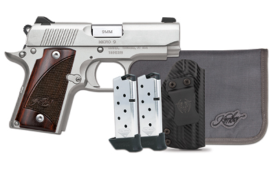KIMBER MICRO9 9MM 7RD STS/RSWD BNDL 3 KIMBER MICRO9 9MM 7RD STS/RSWD BNDL