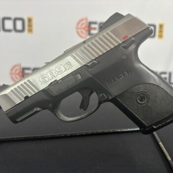 Alternative view of RUGER SR9C 9mm Compact Semi Auto Pistol Stainless Steel Slide Black Frame USED