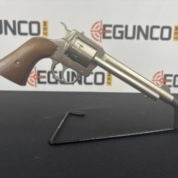 H & R 650 22lr Revolver 5.5" 6rd DA/SA STAINLESS WOOD GRIPS LOOKS NEW-USED